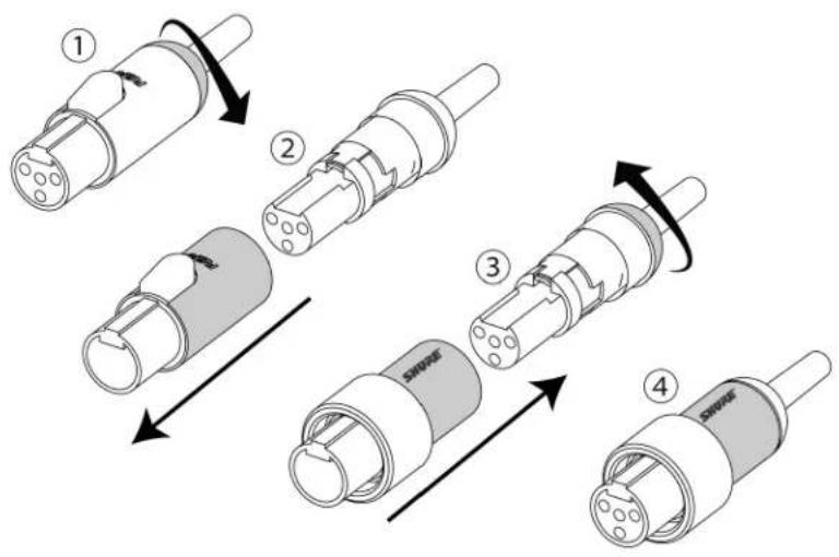 SHURE DuraPlex DH5 - Threaded Mount Instructions - 1
