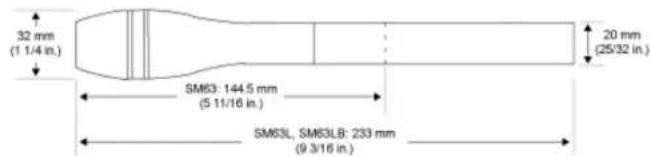 SHURE SM63 - Technische Daten - 2