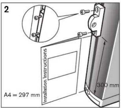 2 Installation Instructions A4 = 297 mm 300 mm