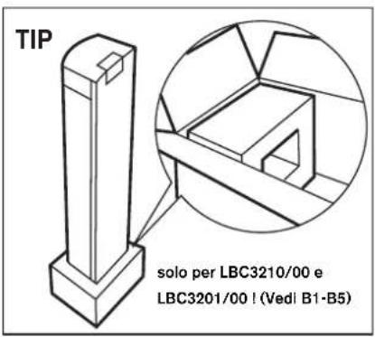 TIP solo per LBC3210/00 e LBC3201/00 ! (Vedl B1-B5)