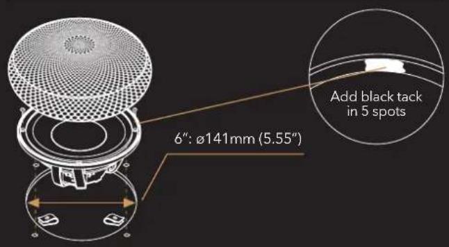 Morel Elate Carbon MW6 - Woofer, Midrange and Alto Tweeter mounting - 1