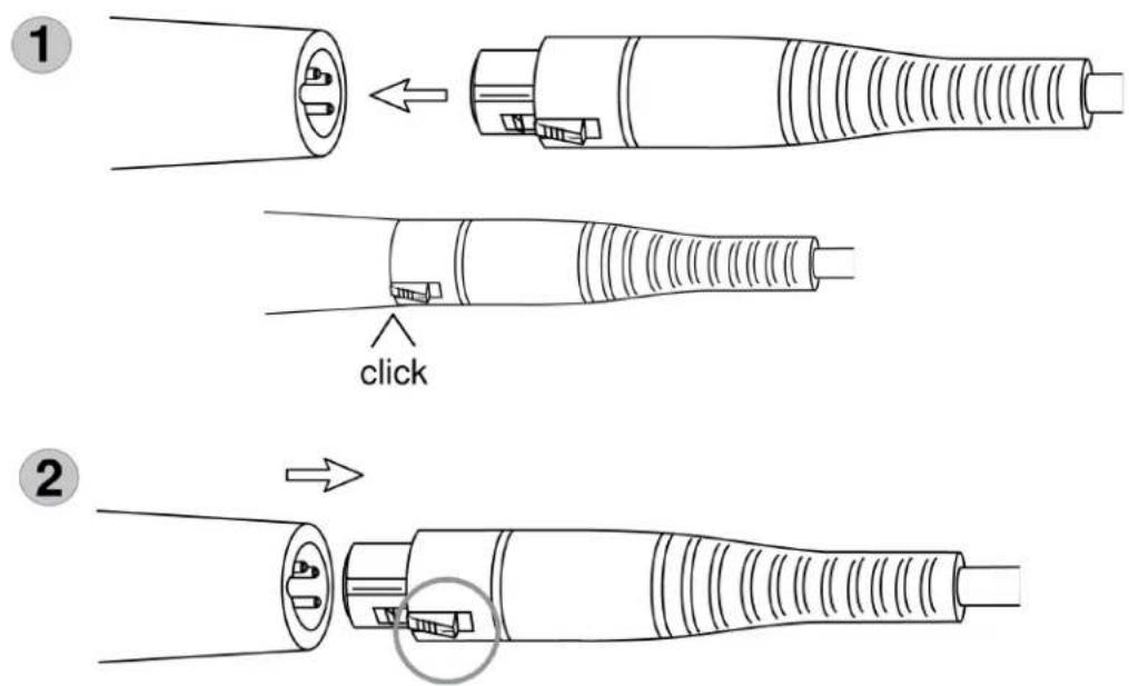SHURE SV100 - Connecting and Disconnecting the Microphone Cable - 1