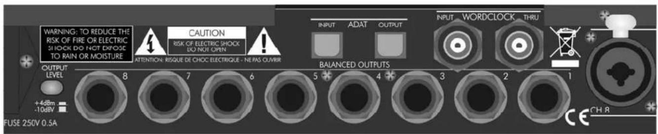 ART TubeOpto 8 - Output Level Switch - 1