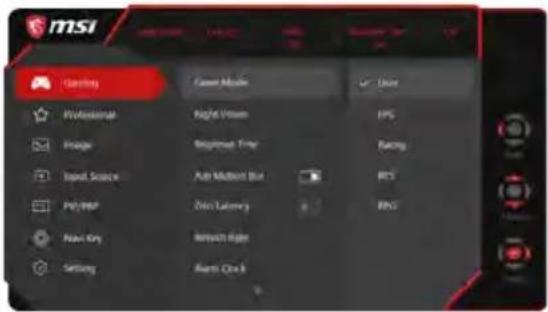 MSI MPG341CQR - Navi Key - 3