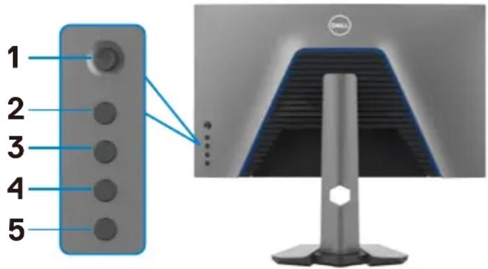 DELL S Series S2721DGFA - Tasten an der Rückblende sperren - 1