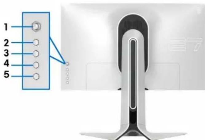 ALIENWARE AW2720HFA - Sperren der Kontrolltasten an der Rückseite des Geräts - 1