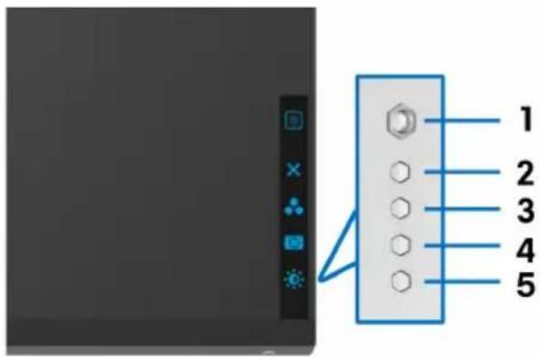 ALIENWARE AW2720HFA - Hintere Bedienfeldtasten verwenden - 1
