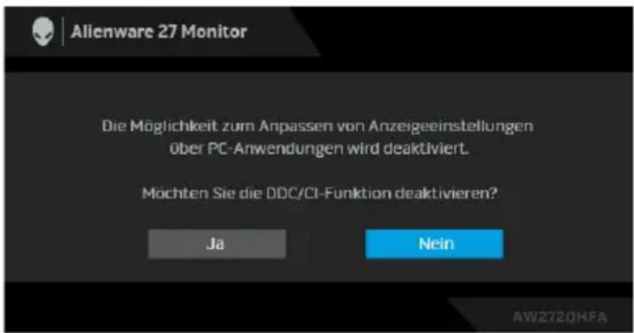 ALIENWARE AW2720HFA - OSD-Warnmeldung - 3