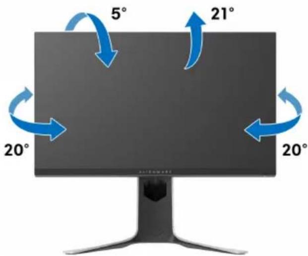 ALIENWARE AW2720HFA - Kipp- und Schwenkeinstellung - 1