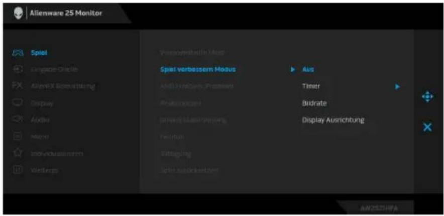 ALIENWARE AW2521HFLA - Spiel verbessern Modus - 1