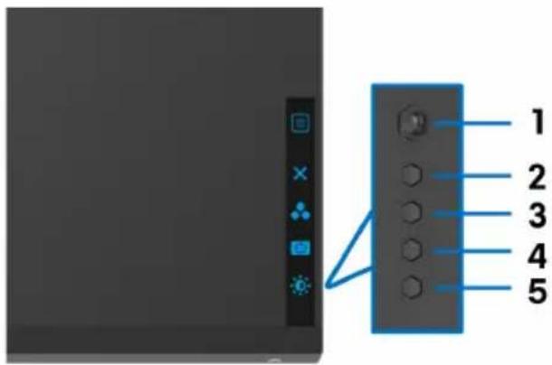 ALIENWARE AW2521HFLA - Hintere Bedienfeldtasten verwenden - 1