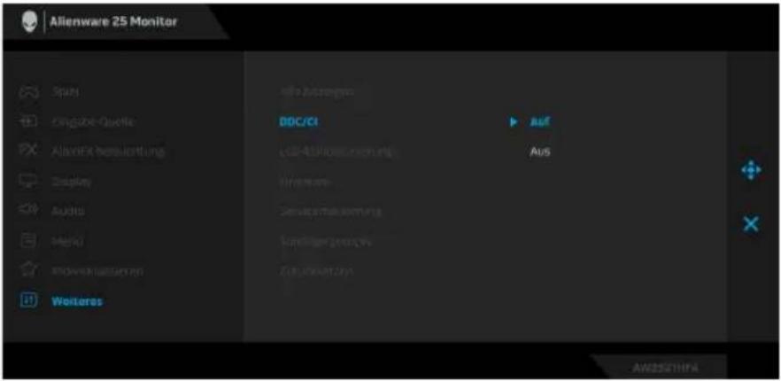 ALIENWARE AW2521HFLA - Direkttaste 3 - 3