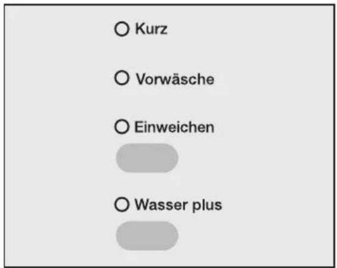 MIELE WS613 WCS - Extras wählen - 1
