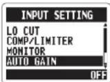 ZOOM H2next - Automatically adjusting the input gain - 4