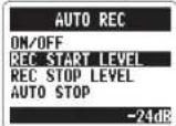 ZOOM H2next - Changing automatic recording settings - 9