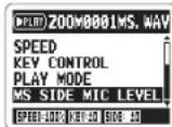 ZOOM H2next - Changing the S level MS-RAW only - 2