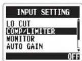 ZOOM H2next - Compressing/limiting the input signal - 2