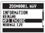ZOOM H2next - Convert WAV fi les into MP3 fi les Stereo fi les only - 3