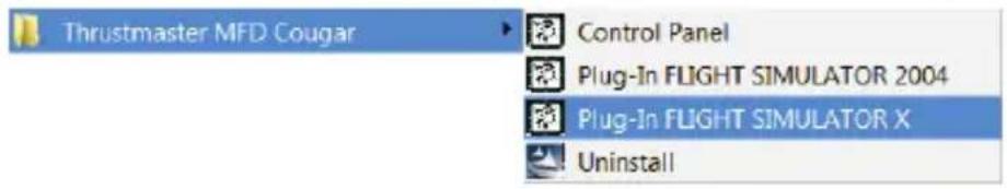 Thrustmaster MFD Cougar Control Panel Plug-In FLIGHT SIMULATOR 2004 Plug-In FLIGHT SIMULATOR X Uninstall
