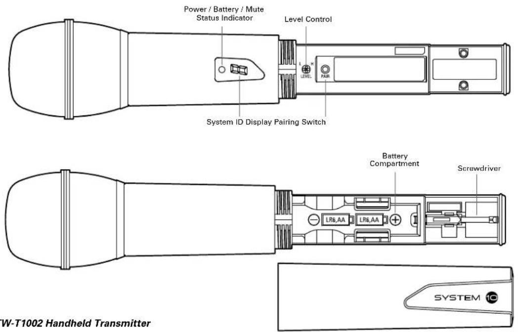Audio-Technica System 10 ATW-1102 - Battery Selection and Installation - 1