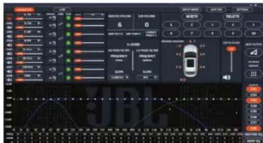 JBL DSP4086 - Funciones de la interfaz de usuario - 1