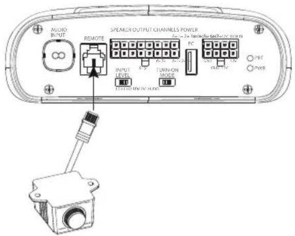 AUDIO INPUT REMOTE SPEAKER OUTPUT CHANNELS POWER 2x1-2x100000000000000000000000000000000000000000000000000000000000000000000000000000000000 INPUT LEVEL TURN-ON MODE PC GND RUT IN PRT PWR TURRIER PIN/DC ALONE