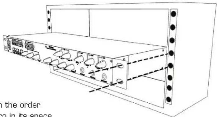 Vocopro DA-1000 Pro - To install unit to a rack case, complete the steps below: - 3