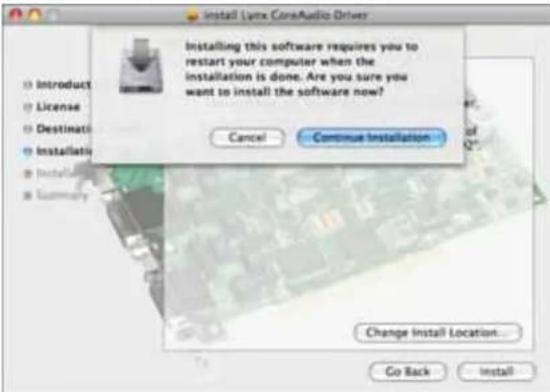 LYNX AES16e-50 - Installing the AES16e Device Driver and Mixer Application. - 6