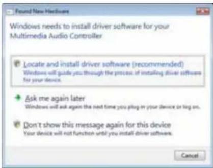 LYNX AES16e-50 - Installing the Windows Driver Package in Windows Vista - 1