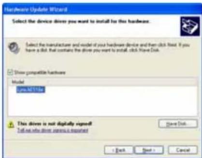 LYNX AES16e-50 - Updating an existing driver in Windows XP/XP64: - 11