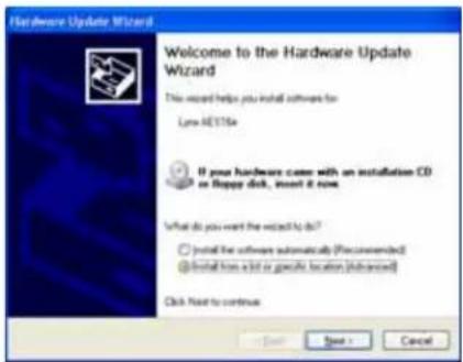 LYNX AES16e-50 - Updating an existing driver in Windows XP/XP64: - 7