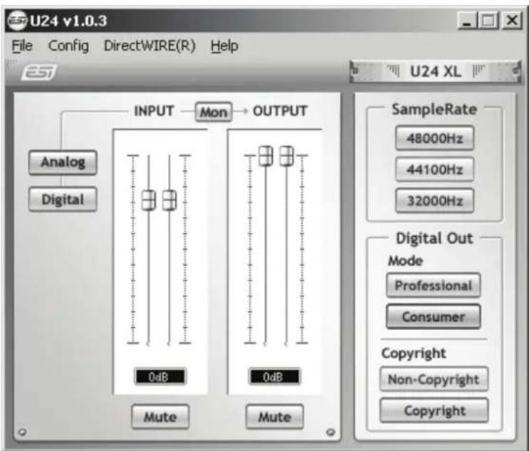 ESI U24 XL - U24 XL Control Panel - 2