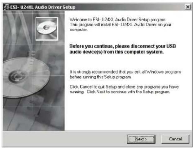 ESI U24 XL - Windows XP - 1