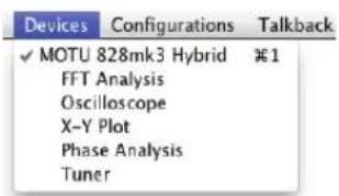 MOTU 828mk3 Hybrid - Audio analysis tools - 1