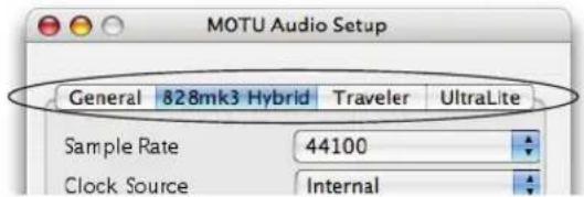 MOTU 828mk3 Hybrid - Multiple interfaces in MOTU Audio Setup - 1