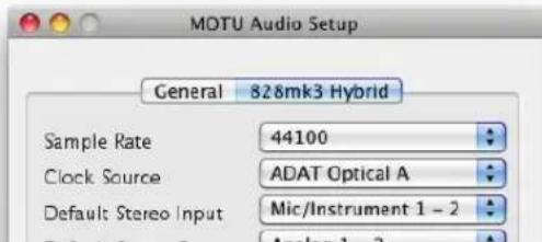 MOTU 828mk3 Hybrid - Using optical I/O to operate the 828mk3 as a 16-channel expander - 1