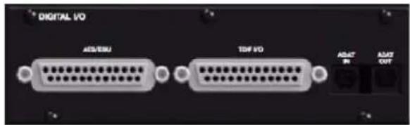 DIGITAL I/O AES/ESU TDF I/O ADAT OUT