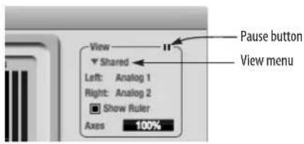 MOTU Audio Express - View controls - 1