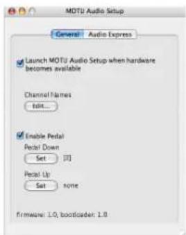 MOTU Audio Express - THE AUDIO EXPRESS SETTINGS - 3
