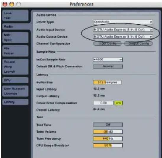 MOTU Audio Express - Live - 1