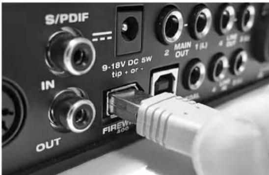 MOTU Audio Express - If you are connecting via FireWire - 2