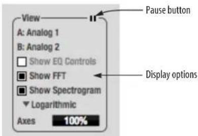 MOTU Audio Express - View controls - 1