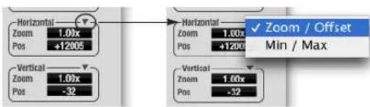 MOTU Audio Express - Horizontal controls (frequency axis) - 1