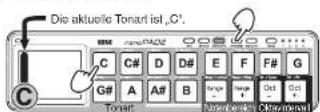 KORG Slim-line nanoPAD2 - Oktavierungsintervalls - 1