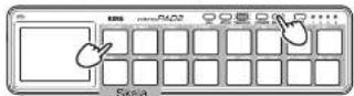 KORG Slim-line nanoPAD2 - Anwahl einer Skala - 1