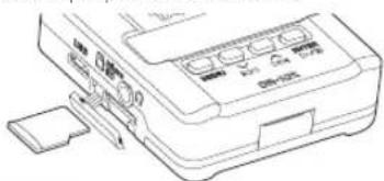 TASCAM DR-10X - Installare una card microSD - 1
