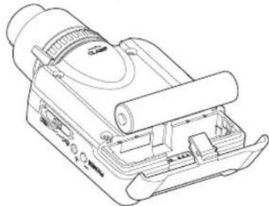 TASCAM DR-10X - Emploi d'une pile/batterie AAA - 1