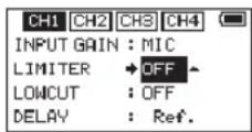 TASCAM DR-70D - Den Limiter nutzen - 1