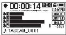 TASCAM DR-70D - ■vio della registrazione - 1