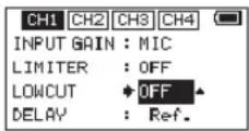 TASCAM DR-70D - Das Trittschallfilter nutzen - 1